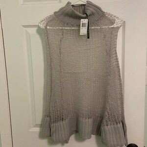 Knit poncho
